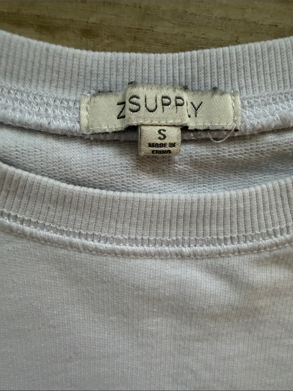 [Z Supply] Modern Weekender Sweatshirt in White - Picture 9 of 11